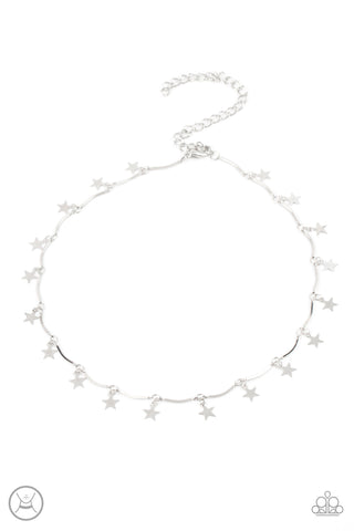 Little Miss Americana - Silver Necklace