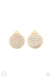 Drama on Demand - Gold Clip-On Earring