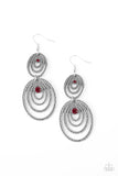 Cosmic Twirl - Red Earring