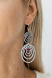 Cosmic Twirl - Red Earring