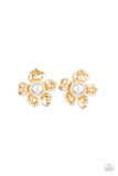 Apple Blossom Pearls - Gold Post Earring