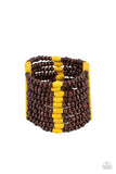 Tropical Trendsetter - Yellow Bracelet