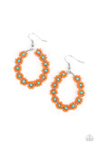 Festively Flower Child - Orange Earring