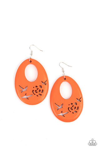 Home TWEET Home - Orange Earring