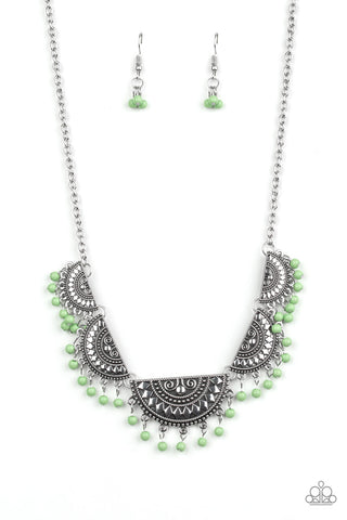 Boho Baby Green Necklace