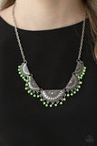 Boho Baby Green Necklace