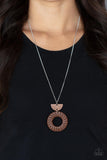 Homespun Stylist - Brown Necklace