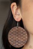 WEAVE Me Out Of It - Brown Earring