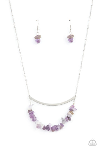 Pebble Prana - Purple Necklace