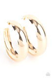 Flat Out Flawless - Gold Hoop Earring