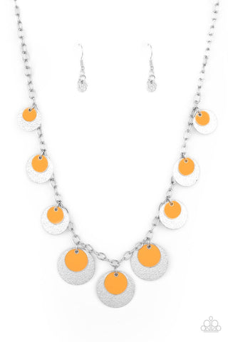 The Cosmos Are Calling - Orange Necklace