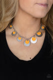 The Cosmos Are Calling - Orange Necklace