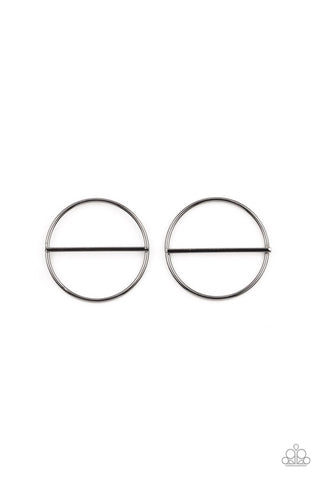 Dynamic Diameter - Black Post Earring