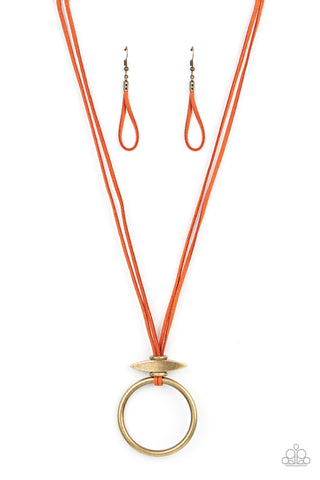 Noticeably Nomad - Orange Necklace