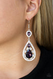 Posh Pageantry - Purple Earring