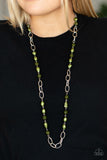 Tea Party Tango - Green Necklace