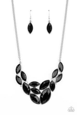 Glitzy Goddess - Black Necklace