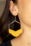 Suede Solstice - Yellow Earring