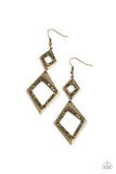 Deco Decoupage - Brass Earring