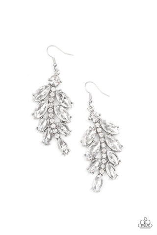 Ice Garden Gala - White Earring