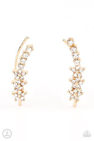 Flowery Finale - Gold Post Earring