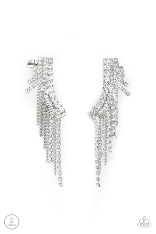 Thunderstruck Sparkle - White Post Earring