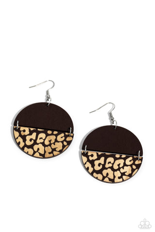 Jungle Catwalk - Brown Earring