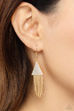 Pyramid SHEEN - Gold Earring