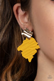 Crimped Couture - Yellow Post Earring