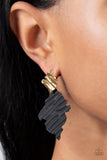 Crimped Couture - Gold Post Earring