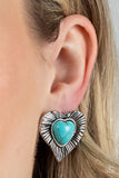 Rustic Romance - Blue Post Earring