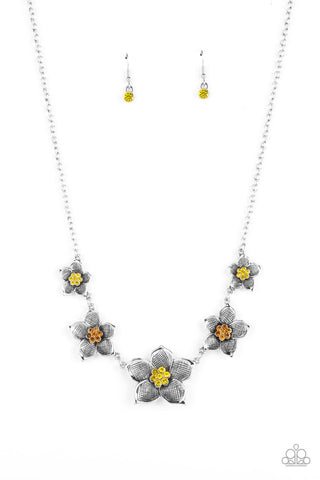 Wallflower Wonderland - Yellow Necklace