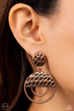 Southern Souvenir - Copper Clip-On Earring