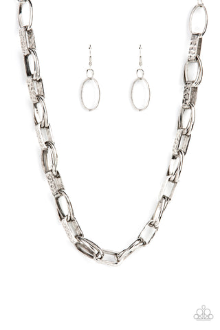 Motley In Motion - Silver Necklace