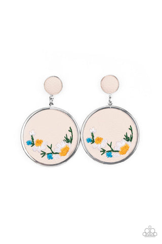 Embroidered Gardens - Multi Post Earring