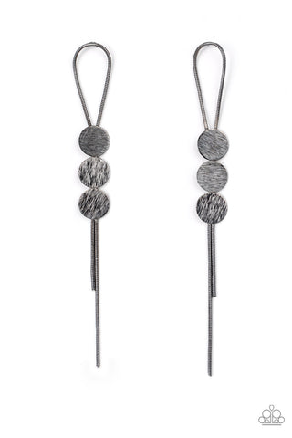 Bolo Beam - Black Post Earring