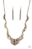 Mixed Metal Mecca - Brass Necklace
