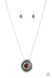 Make Me a MEDALLION-aire - Brown Necklace