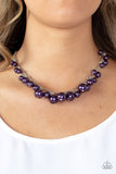 Tearoom Gossip - Purple Necklace