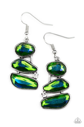 Gem Galaxy - Green Earring