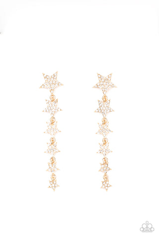 Americana Attitude - Gold Post Earring