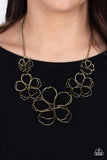 The Show Must GROW On - Brass Necklace