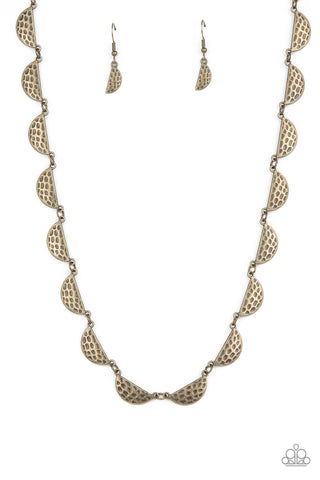 Lunar Jungle - Brass Necklace