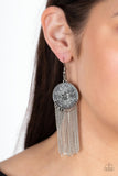 Fringe Control - Silver Earring