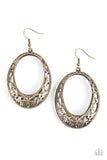 Gardenista Grandeur - Brass Earring