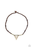 Arrowed Admiral - Brass Necklace