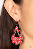 Colorfully Canopy - Red Earring