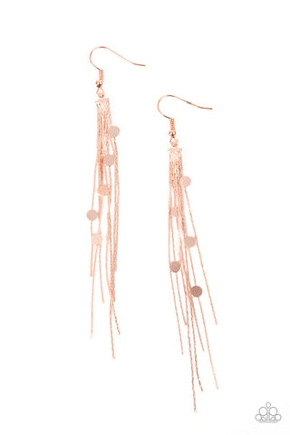 Cosmic Cascade - Copper Earring