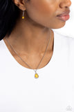 Top-Notch Trinket - Yellow Necklace