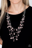 Vintage Virtuoso - Pink Necklace